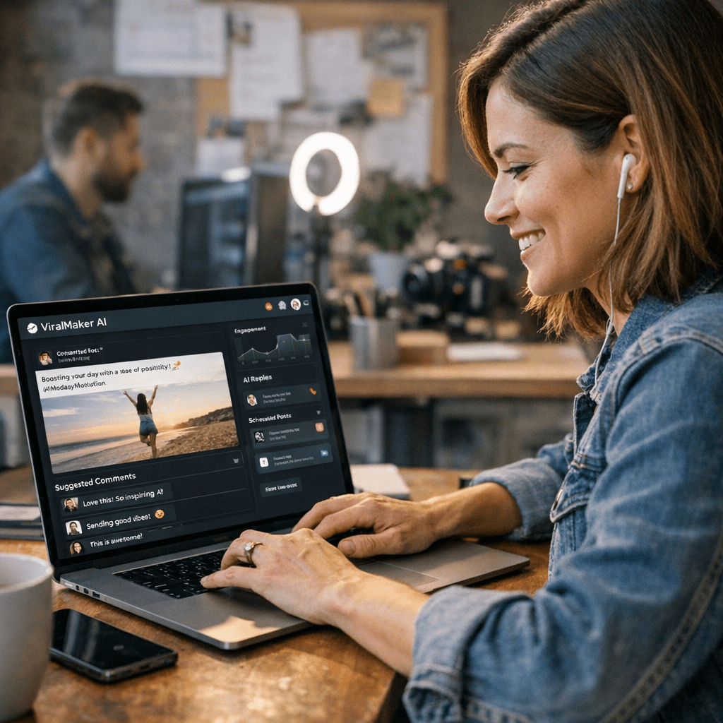 media - ViralMaker AI: Automated Engagement That Feels Hum