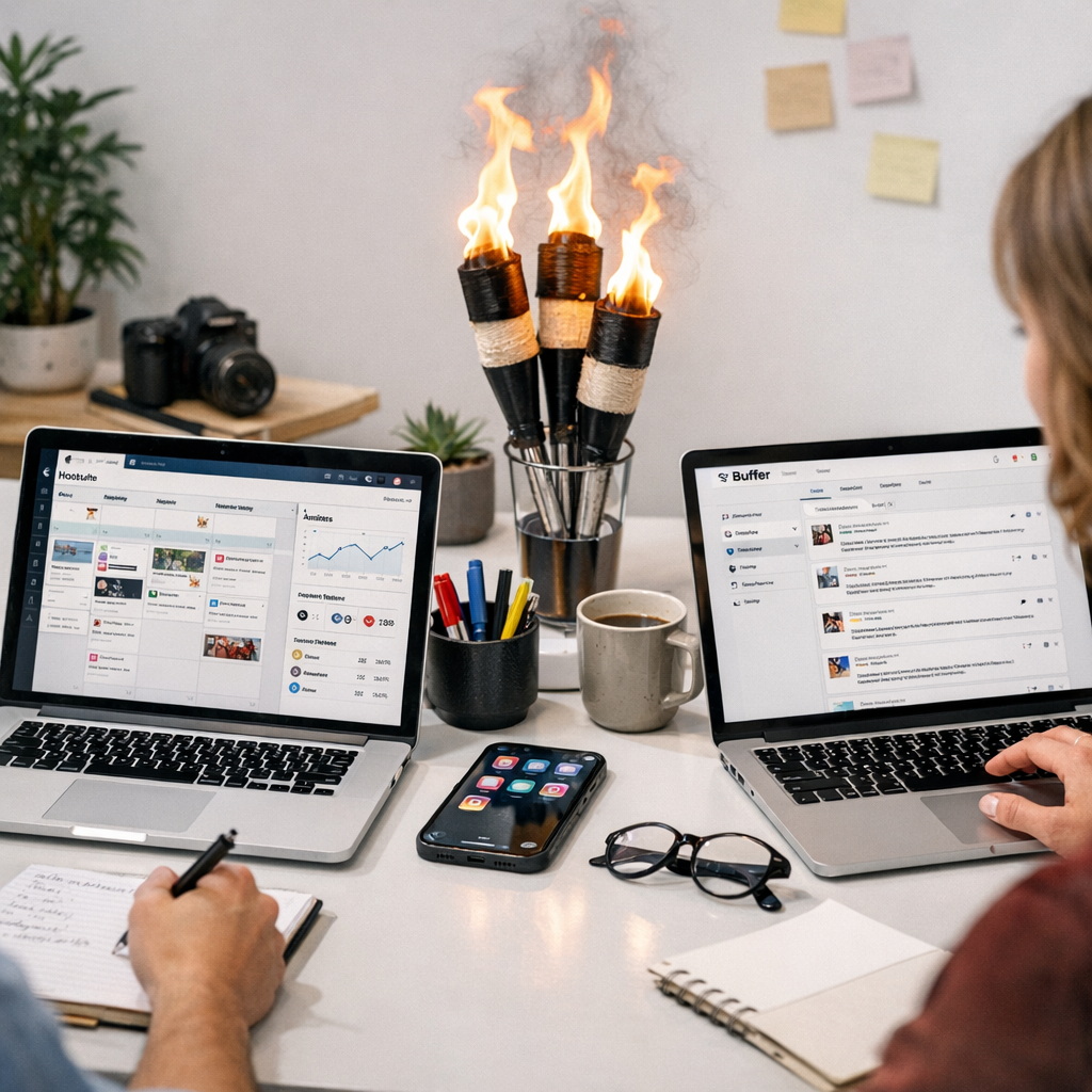 Hootsuite vs Buffer: Which Tool is Best for Social Media Growth in the US?: Practical Playbook with Real Examples - arti