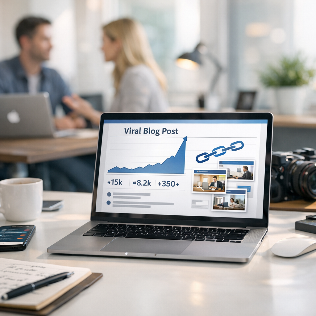 How to Create Viral Blog Posts That Consistently Attract Backlinks: Practical Playbook with Real Examples - article illu