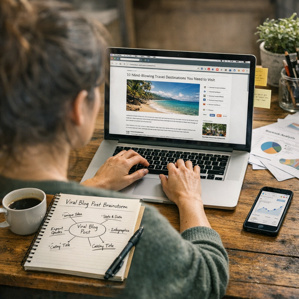How to Create Viral Blog Posts That Consistently Attract Backlinks: Practical Playbook with Real Examples - article illu