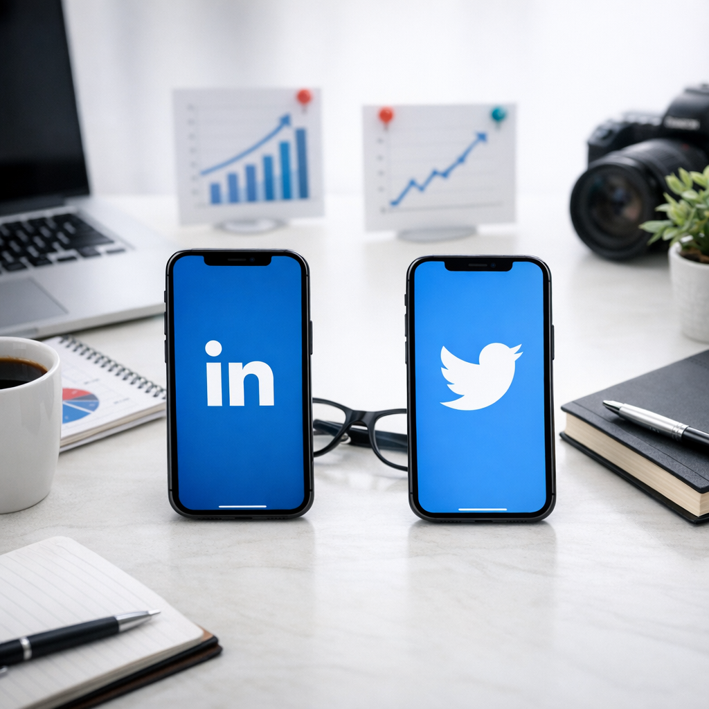 LinkedIn vs. Twitter: Which Platform Drives More B2B Viral Growth?: Practical Playbook with Real Examples - article illu