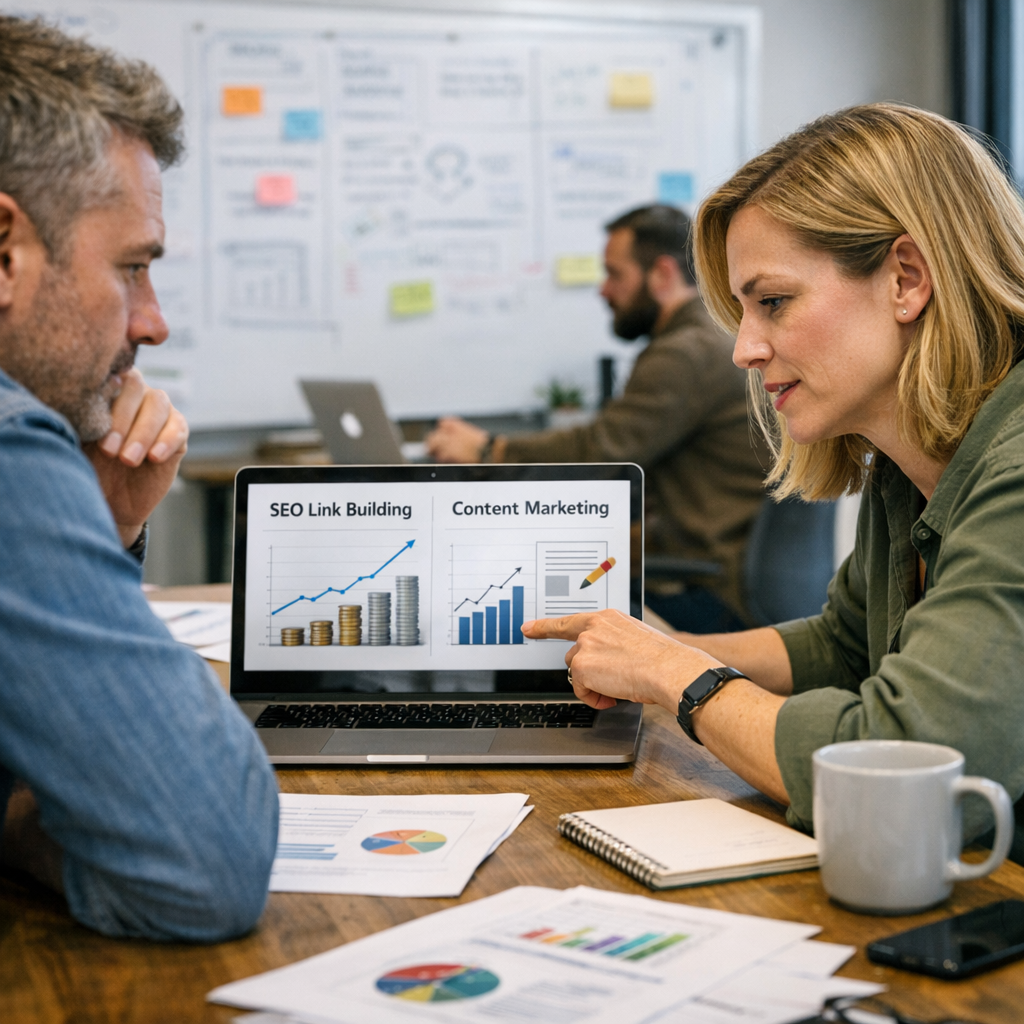 SEO Link Building vs. Content Marketing: Which Strategy Drives Better ROI?: Practical Playbook with Real Examples - arti