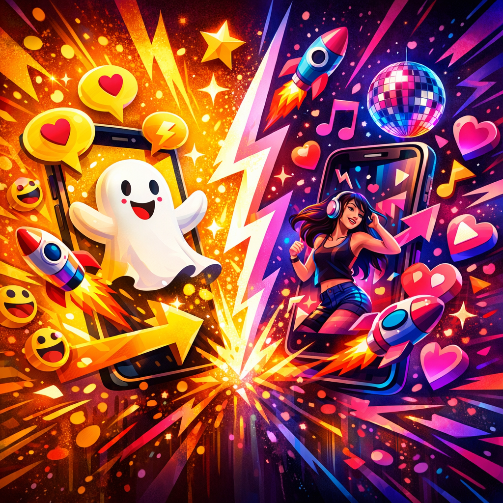 Snapchat ou TikTok : Quelle Plateforme Gagnera Votre Public en 2024 ? : guide pratique pour viralmaker.online - article 