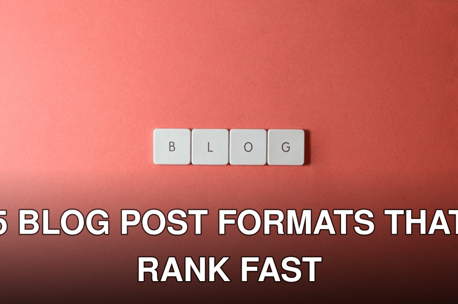 A minimalist image of keyboard keys spelling 'BLOG' on a coral background.
