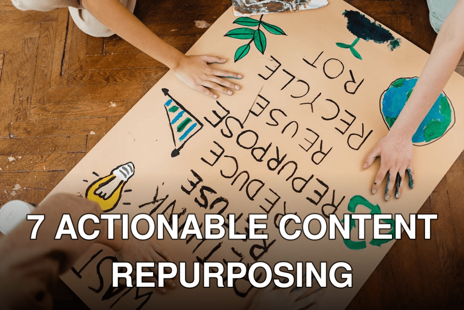Children making an eco-friendly poster promoting recycling and waste reduction.