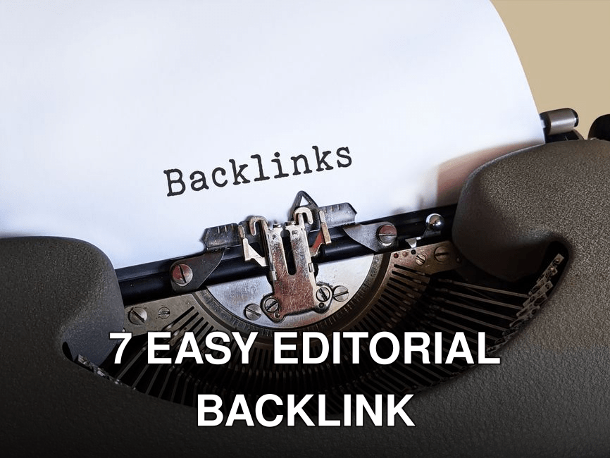 Close-up of a vintage typewriter printing the word 'Backlinks,' emphasizing content and SEO concepts.