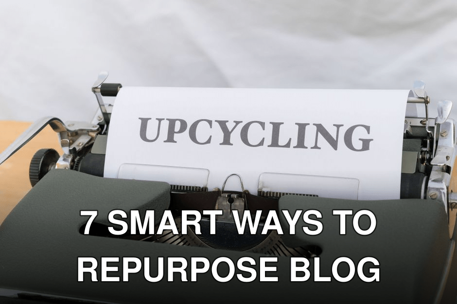A close-up of a vintage typewriter displaying the word 'UPCYCLING' on its paper.