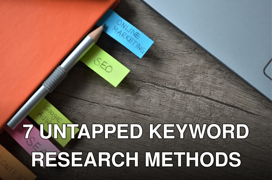 Close-up of SEO strategy planner with colorful sticky notes and a pencil on a notebook.