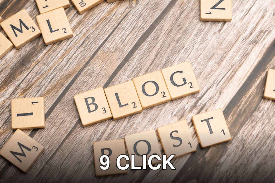 Wooden letter tiles spelling 'Blog Post' on a wooden background, ideal for online media concepts.