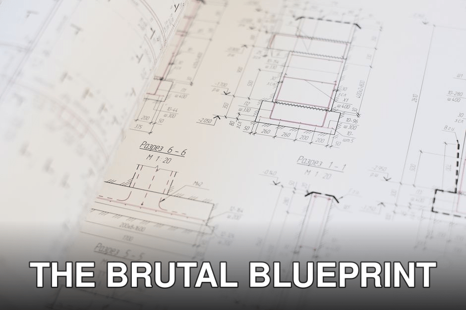 Close-up of a detailed architectural blueprint showcasing design and planning.