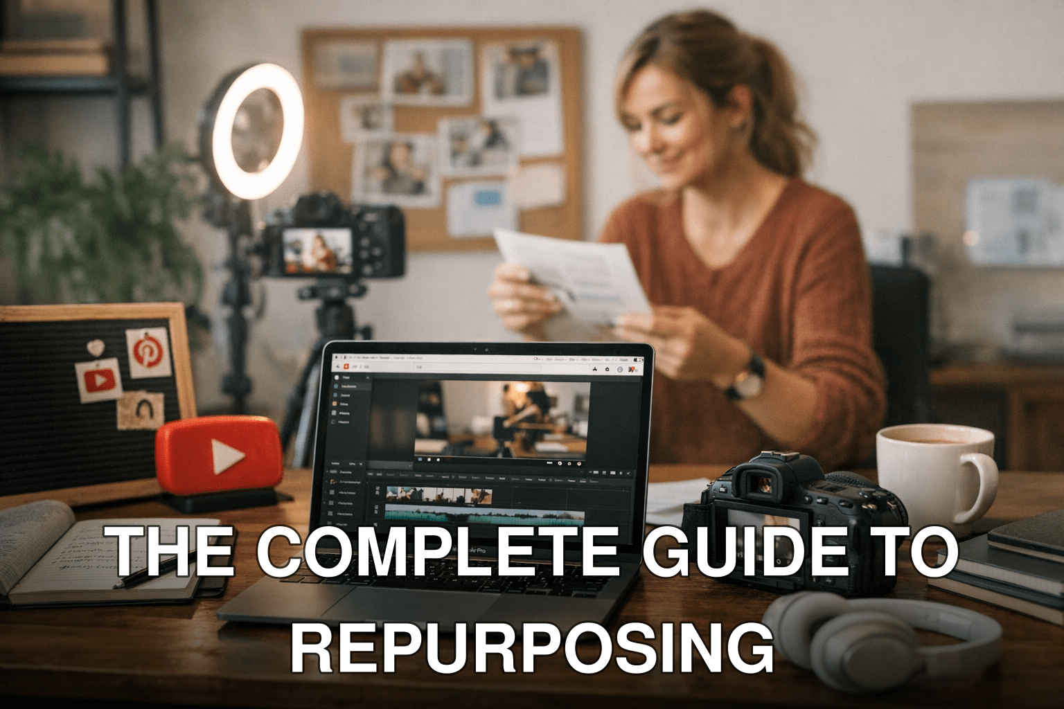 The Complete Guide to Repurposing Blog Content for Maximum Pinterest and YouTube Traffic in Just 7 Steps - featured imag
