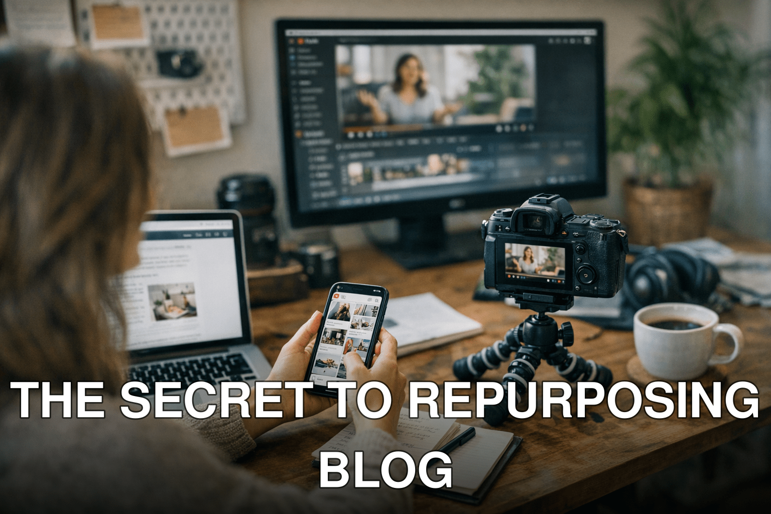 The Secret to Repurposing Blog Content for Maximum Pinterest and YouTube Traffic in Just 7 Steps - featured image